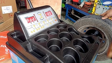 Máy CB lốp Decar WB100, hiệu chuẩn trọng lượng