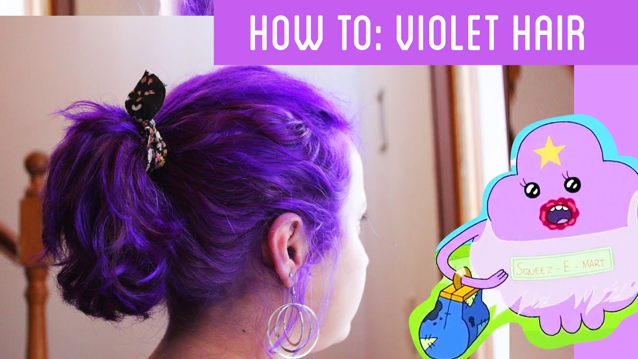 How to get Violet hair ( with bleaching) Tutorial YouTube