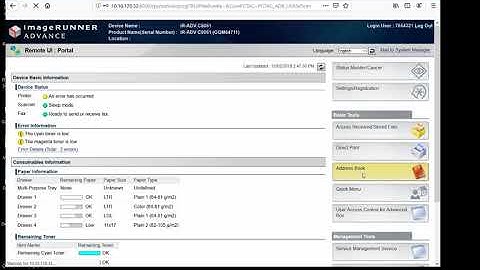 Canon - adding email addresses to address book