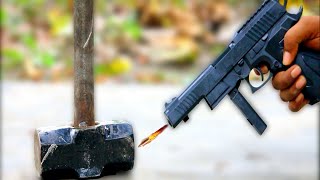 Hammer🔨 VS Crusher Guns with another experiments | Idea Time school