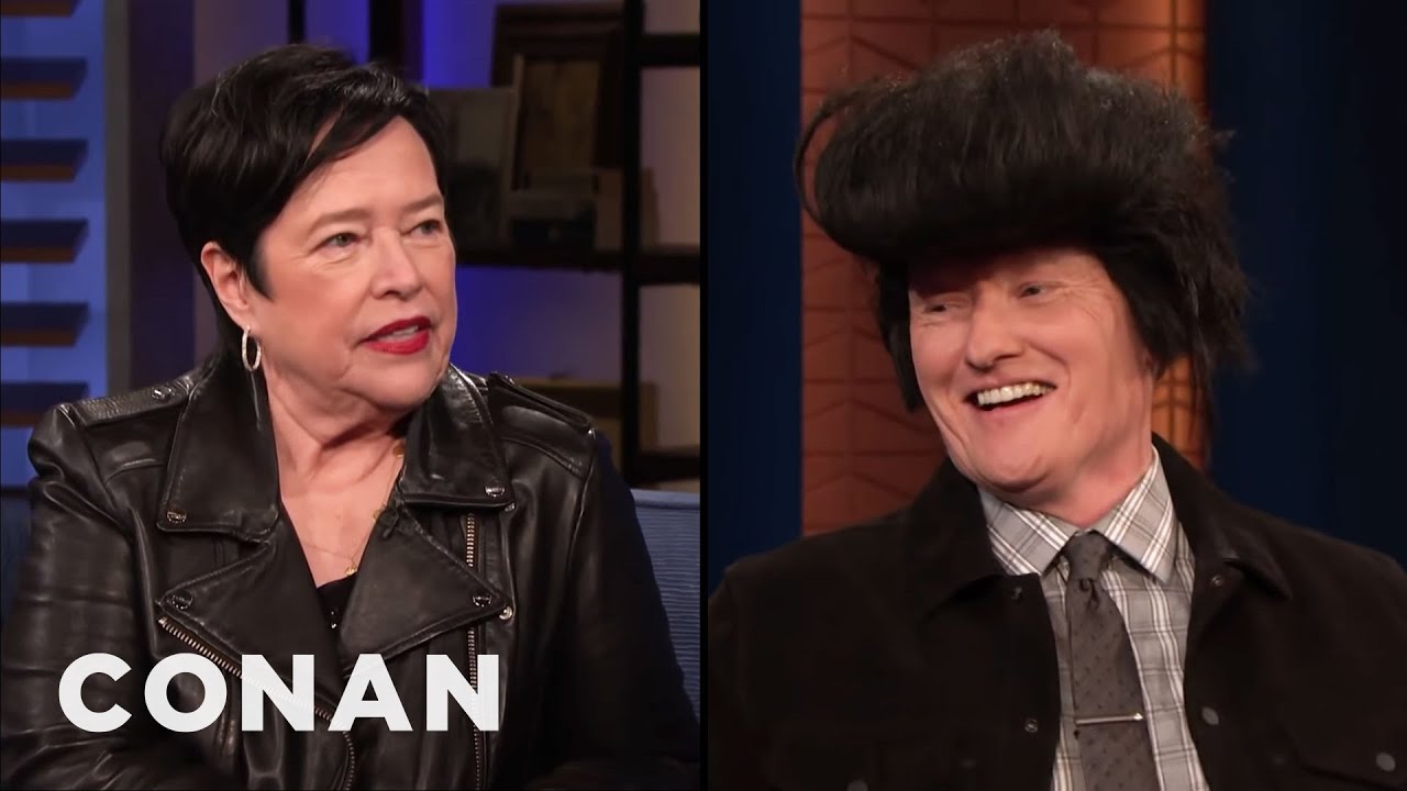 Kathy Bates Brought Conan An Elvis Wig | CONAN on TBS