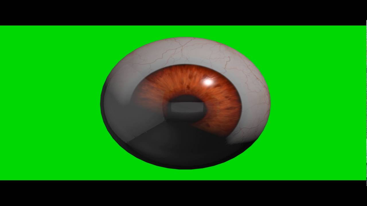 Free Green Screen HD 3D Moving Eye! - YouTube
