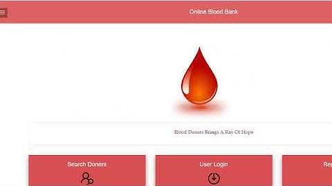 Online Blood Donation  system using asp.net mvc (Demo)