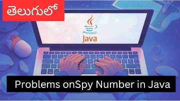 Java Full stack in telugu || java in telugu || Programs on Spy number #trending #education #java
