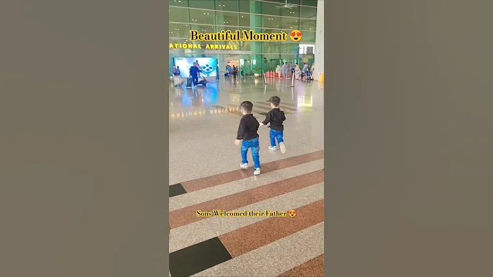 Thats Called pure Love😍🤍. #father #fatherson #airport #bestmoments #emotional #welcome #ytshort #yt