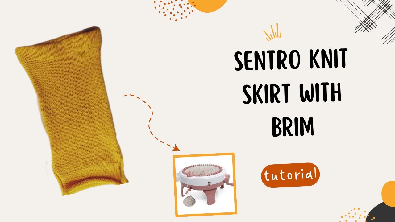 how to sentro knit skirt with brim tutorial.....super easy and quick!!!!