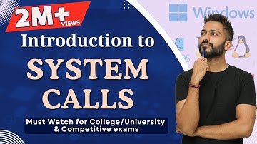 L-1.7: System Calls in Operating system and its types in Hindi