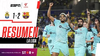 Thumbnail for ¡EL BARÇA LO GANÓ SOBRE LA HORA Y SIGUE DANDO PELEA EN LA LIGA! | Las Palmas 1-2 Barcelona | RESUMEN