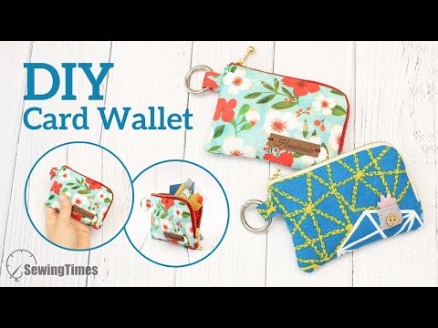 DIY Keychain <strong>Card</strong> Wallet | How to make a Mini <strong>Zipper</strong> Purse [sewingtimes]