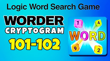 WORDER Logic Word Search Game level 101 102