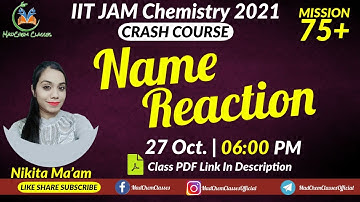 Name Reactions | Organic Chemistry | IIT JAM CSIR-NET GATE DU BHU TIFR JEE NEET Chemistry by MadChem