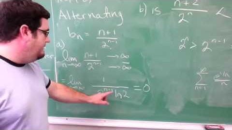 Alternating series test