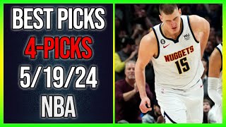 FREE NBA Picks Today 5/19/24 - ALL GAMES Best Picks! Best Betting Picks and Predictions