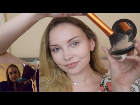 ASMR Reacting and Recreating My First Video - Bubbly Makeup Roleplay