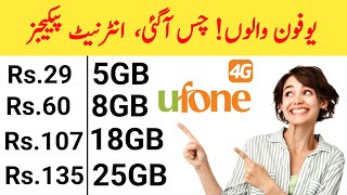 Ufone new internet packages | daily | Weekly | Monthly| internet package Ufone|