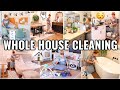 WHOLE HOUSE CLEAN WITH ME!🏠 WEEKLY CLEANING ROUTINE | 2022 CLEANING MOTIVATION