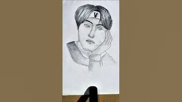 I Draw Teahyung from BTS✨😏#bts #taehyung #drawing #viralvideo
