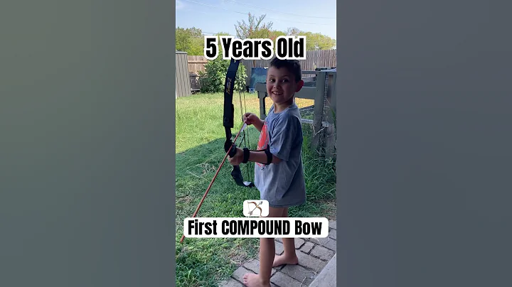 5 Years Old vs First COMPOUND Bow! 🏹 #bear #archery #bow #outdoors #practice #funny #texas
