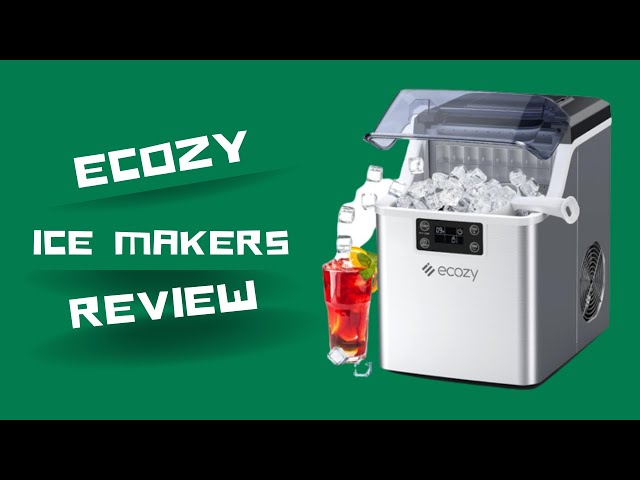 ecozy Nugget Ice Maker Countertop, the smallest ice maker on the market! 