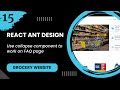 React JS #15 - Use collapse component to work on FAQ page