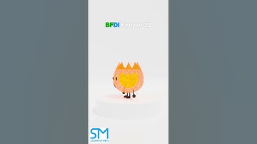 3D Realistic BFDI Firey #shorts #bfdi