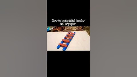 How to make Mini Ladder out of paper 🗞️ #diy #shorts #ytshorts #anujcrafts