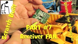 Scratch built steering for RC toy car PART #7 Receiver FAIL TC117HS