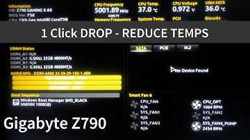 1 Click Drop Temps - Z790 Gigabyte (Short Edition) #shorts