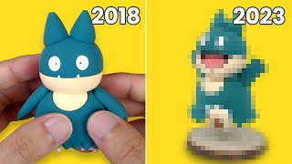 I remade Munchlax the Pokémon this time. Did I improve? [ Pokémon figure Clay Art ]