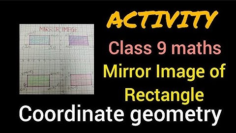Activity | Coordinate geometry | Class 9 maths | Mirror image through X-axis, Y-axis and origin