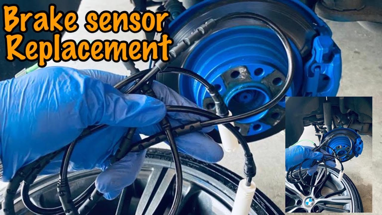BMW E90 REAR BRAKE PAD SENSOR REPLACEMENT - YouTube