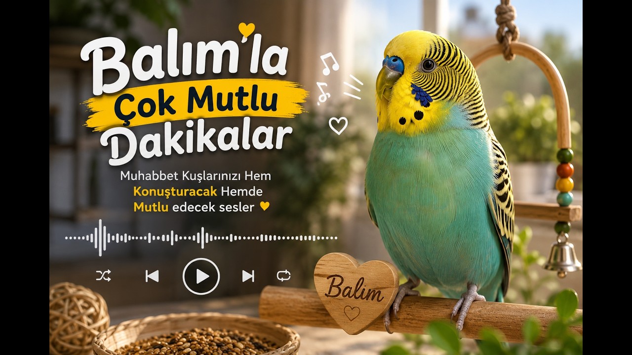 Balım'la Çok Mutlu Dakikalar - Muhabbet Kuşlarınızı Hem Konuşturacak Hemde Mutlu edecek sesler