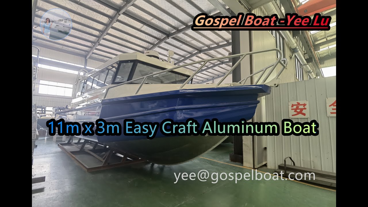 Gospel Boat Canada 11m Easy Craft Aluminum Boat for Sale 