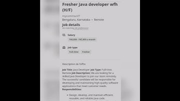 Java Developer#wfhjobs#fresher #experienced#getemployed #youtubeshorts#javadeveloperjobs #developer