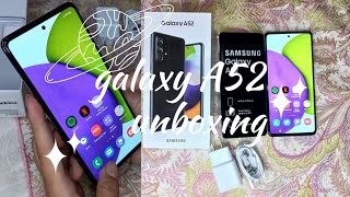 unboxing samsung galaxy A52 ?