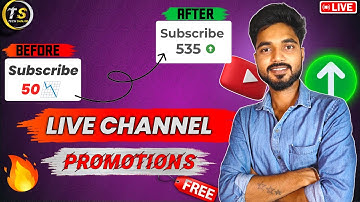 Get 1000+ Subscribe Free | Live Channel Checking And Free Promotion | Free Promotion Live
