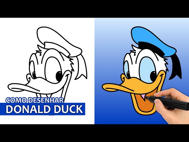 Como desenhar o Pato Donald #art #drawing #viral #patodonald