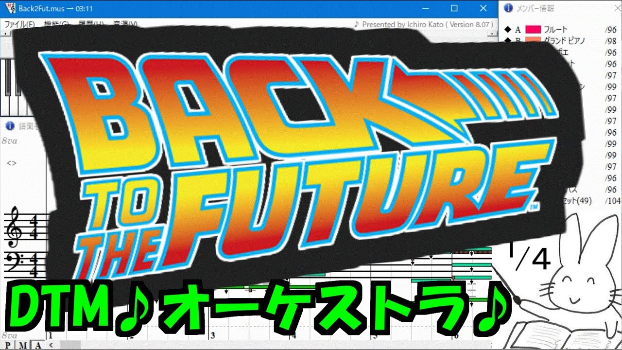 高音質】バック・トゥ・ザ・フューチャー♪オーケストラ♪【DTM