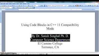 Full Using CodeBlocks In C++11 Compatibility Mode Guide