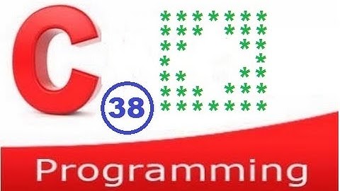 c programming video tutorial - pattern printing 8