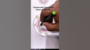 Unbelievable Spirograph Pattern Drawn in Seconds #spirograph #spirographasmr #spirographdesigns