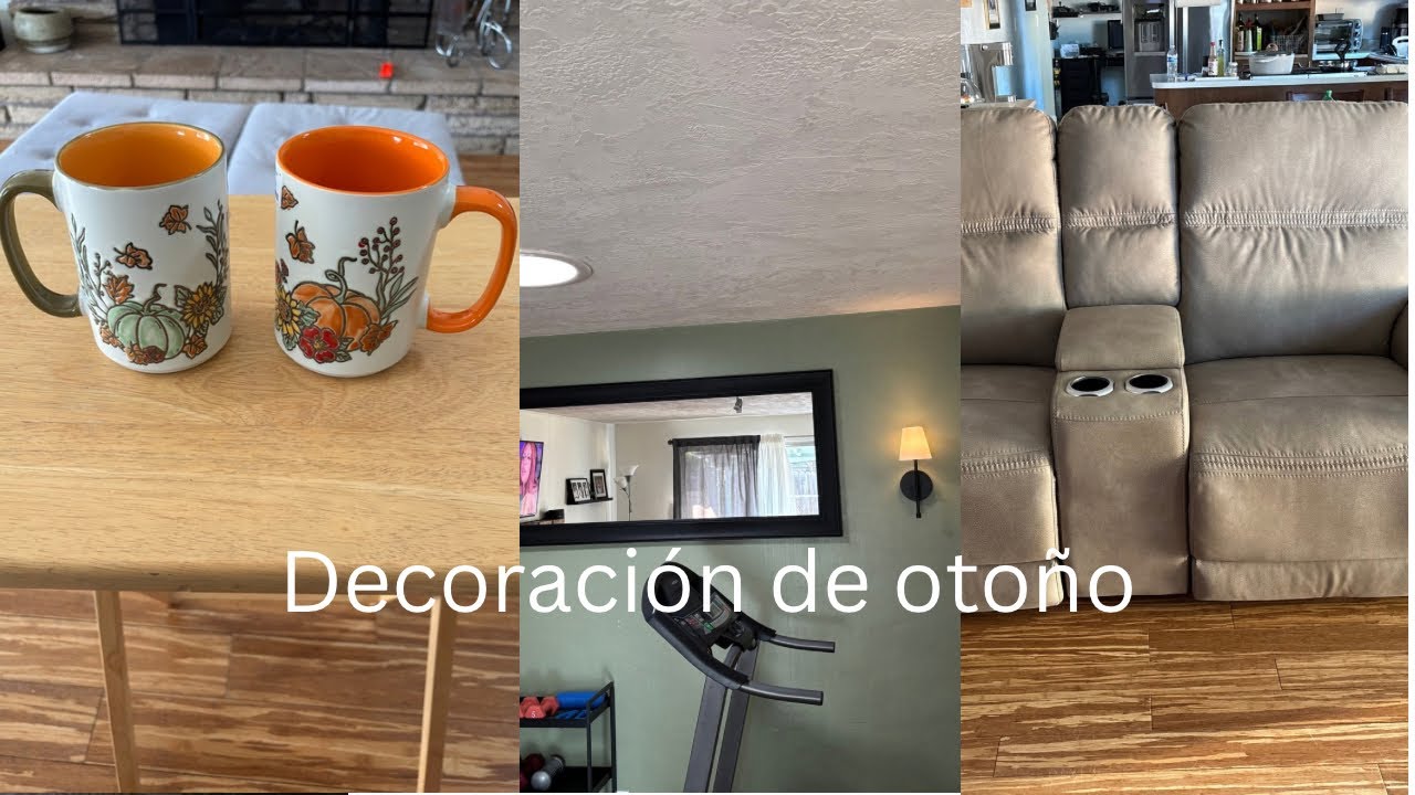 Decorando de otoño la sala de televisión 