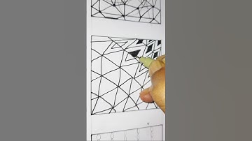 How to Draw Beautiful Zentangle Patterns Step by Step #zentangledoodle #zenpatterns