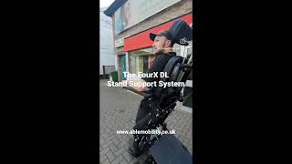 Out and About in Talbot Green with the FourX DL Stand Support System! BEST all-terrain powerchair!