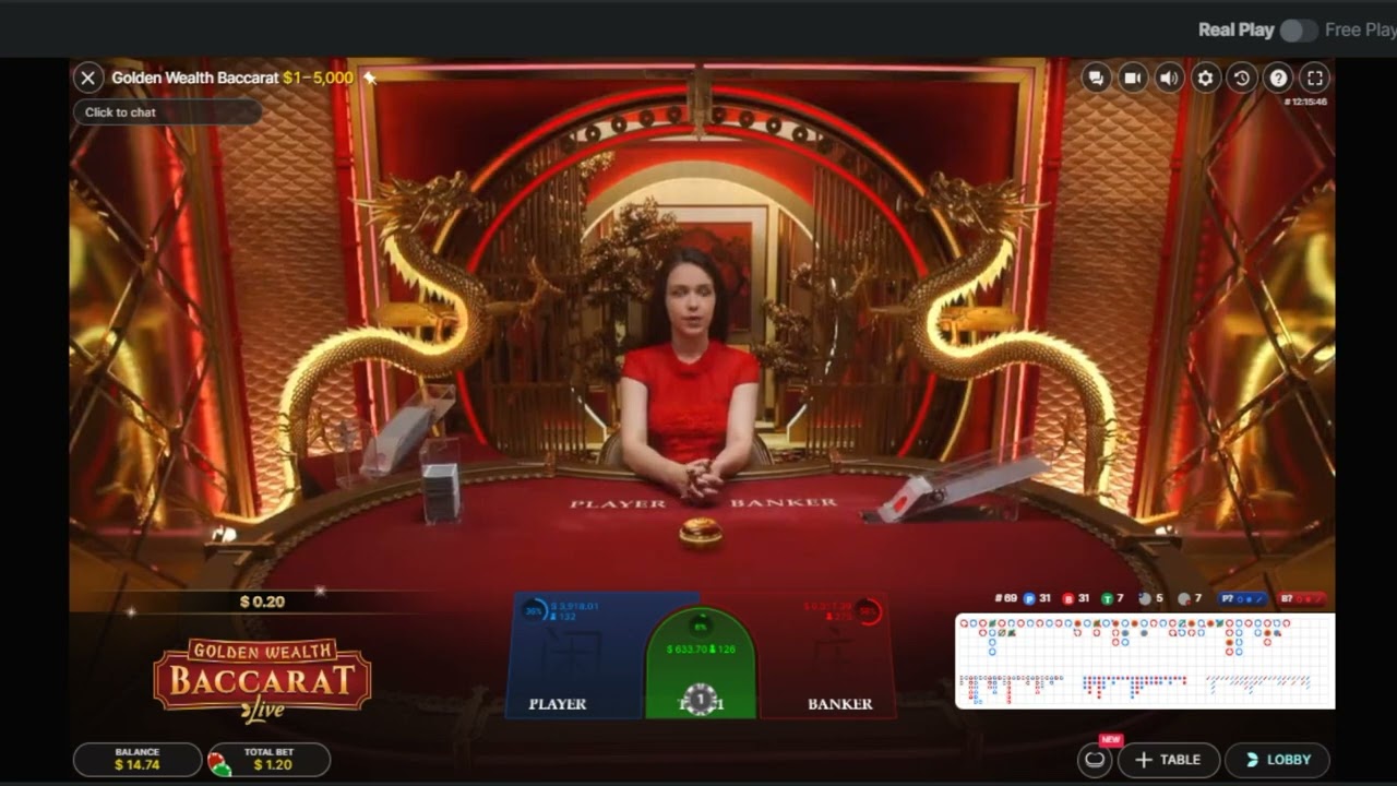 Golden Wealth Baccarat Live Casino Game by Evolution