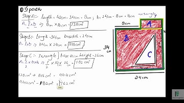 Find the area| Ex8A Q15parta,b| Problem and Solution| Olevels Syllabus D Book 1