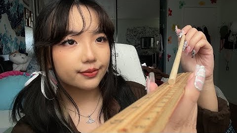 asmr point a and b ruler trigger