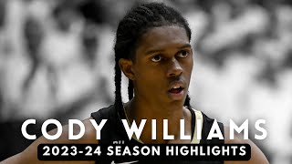 Cody Williams 2023-24 Colorado Buffaloes Highlights