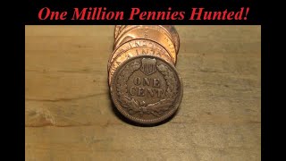 Coin Roll Hunting Pennies -- One Million Pennies Hunted!