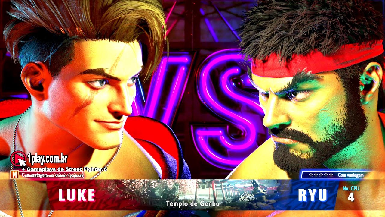 SF6! Street Fighter 6! Luke vs. Ryu no Templo de Genbu!